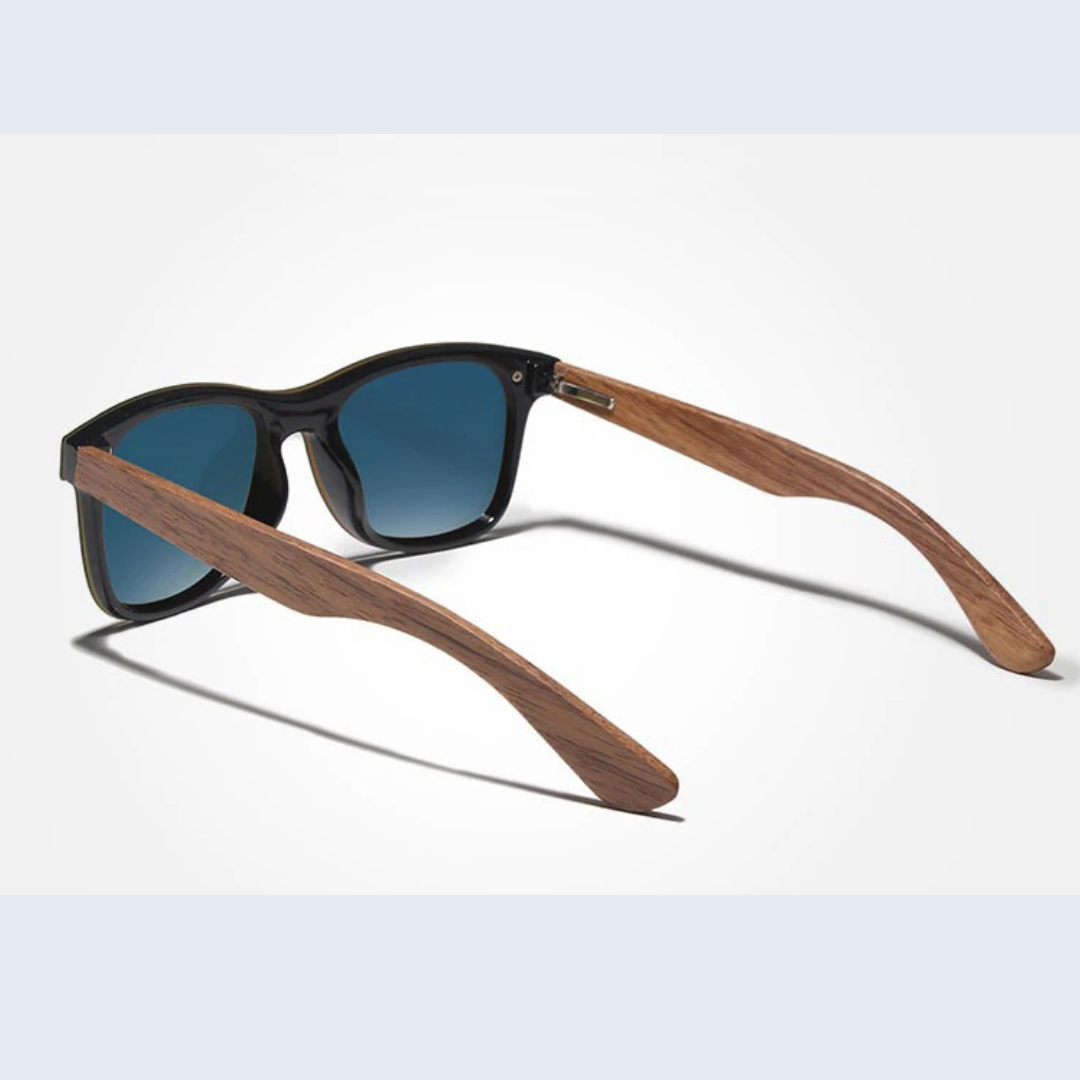 Wood Frame Polarized Sunglass