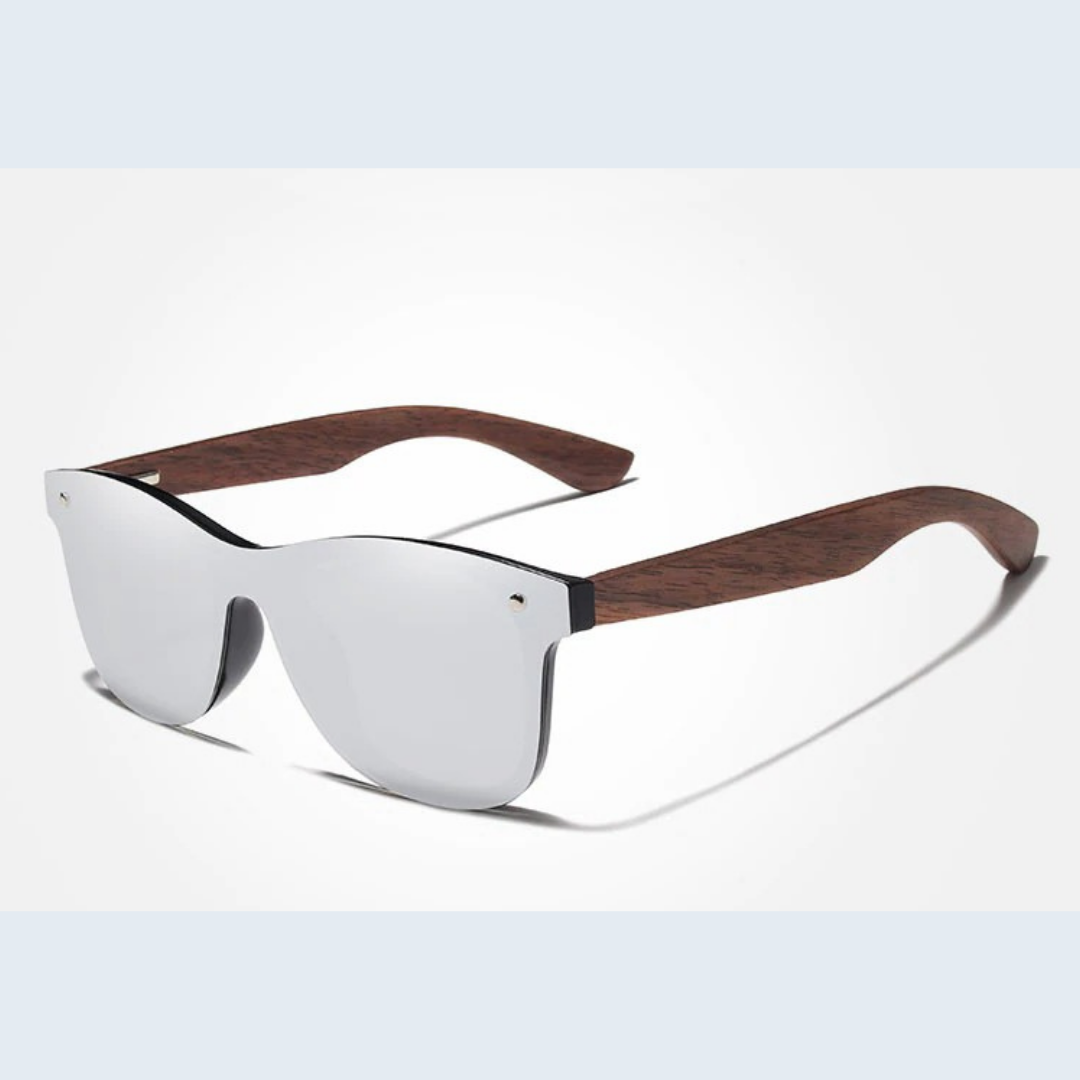 Wood Frame Polarized Sunglass