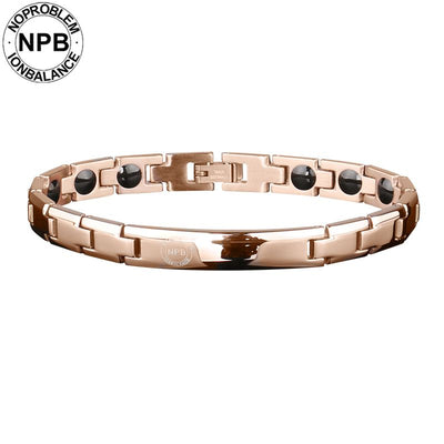 Women magnet bracelet P043 Rose gold