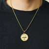 Compass men Pendent with Necklace