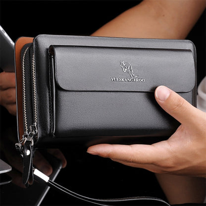 Men Clutch Bag Double Zipper