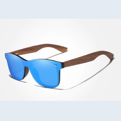Wood Frame Polarized Sunglass